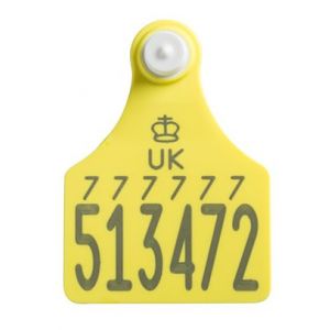 Ultra Senior TST Secondary Cattle Tag (DNA) Yellow