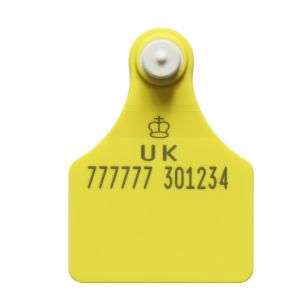 Ultra Senior TST Secondary Cattle Tag (DNA) Yellow with Management Space