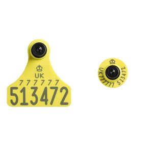 Replacement Ultra Junior Primary and Ultra Button Secondary Yellow Cattle Tags