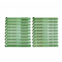 QWIKEiD Green and Visual Sheep Tag Pair in Green with Static Management on Visual (Scotland Only)